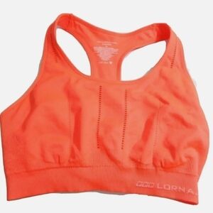 Lorna Jane Orange Seamless Sports Bra